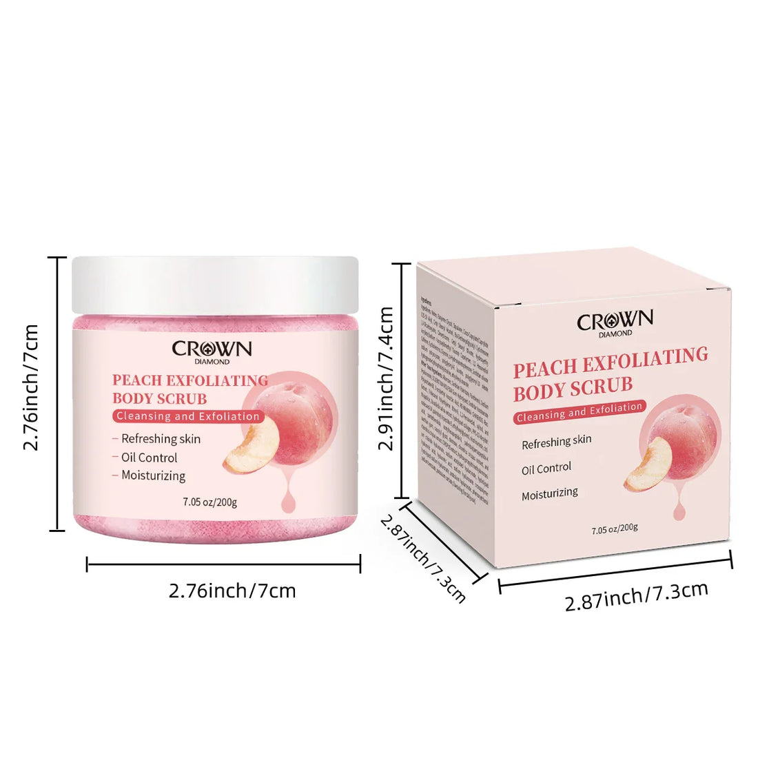 Peach Brightening Body Scrub