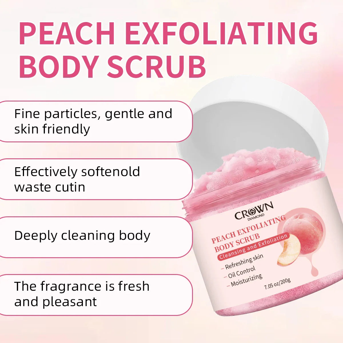 Peach Brightening Body Scrub