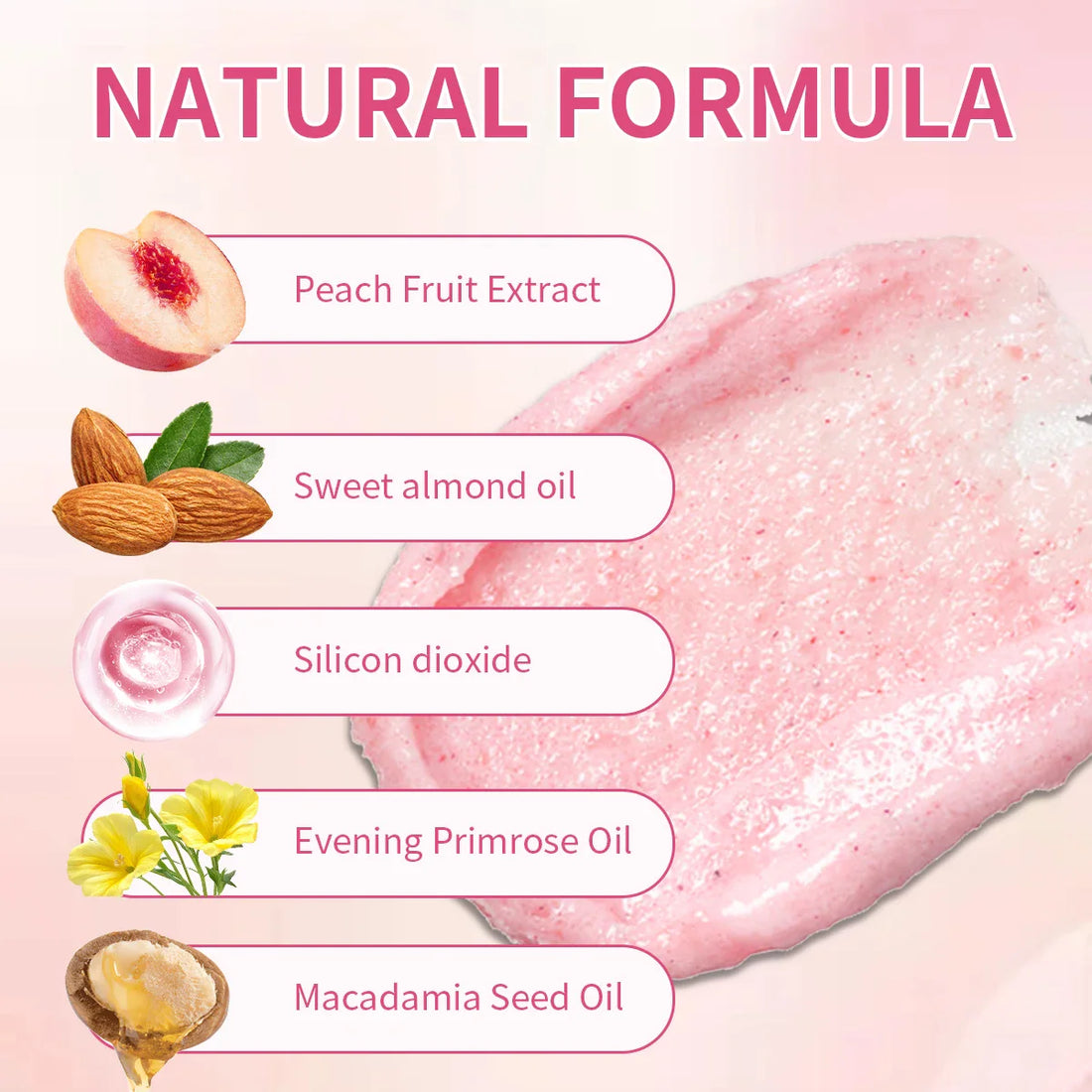 Peach Brightening Body Scrub