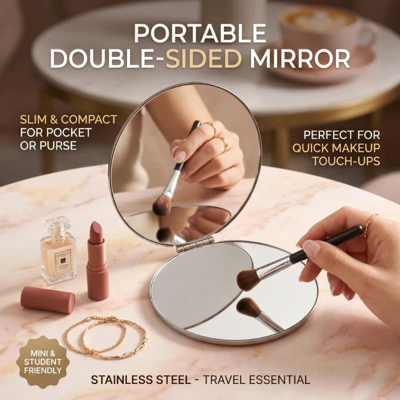 Portable Folding Makeup Mirror
