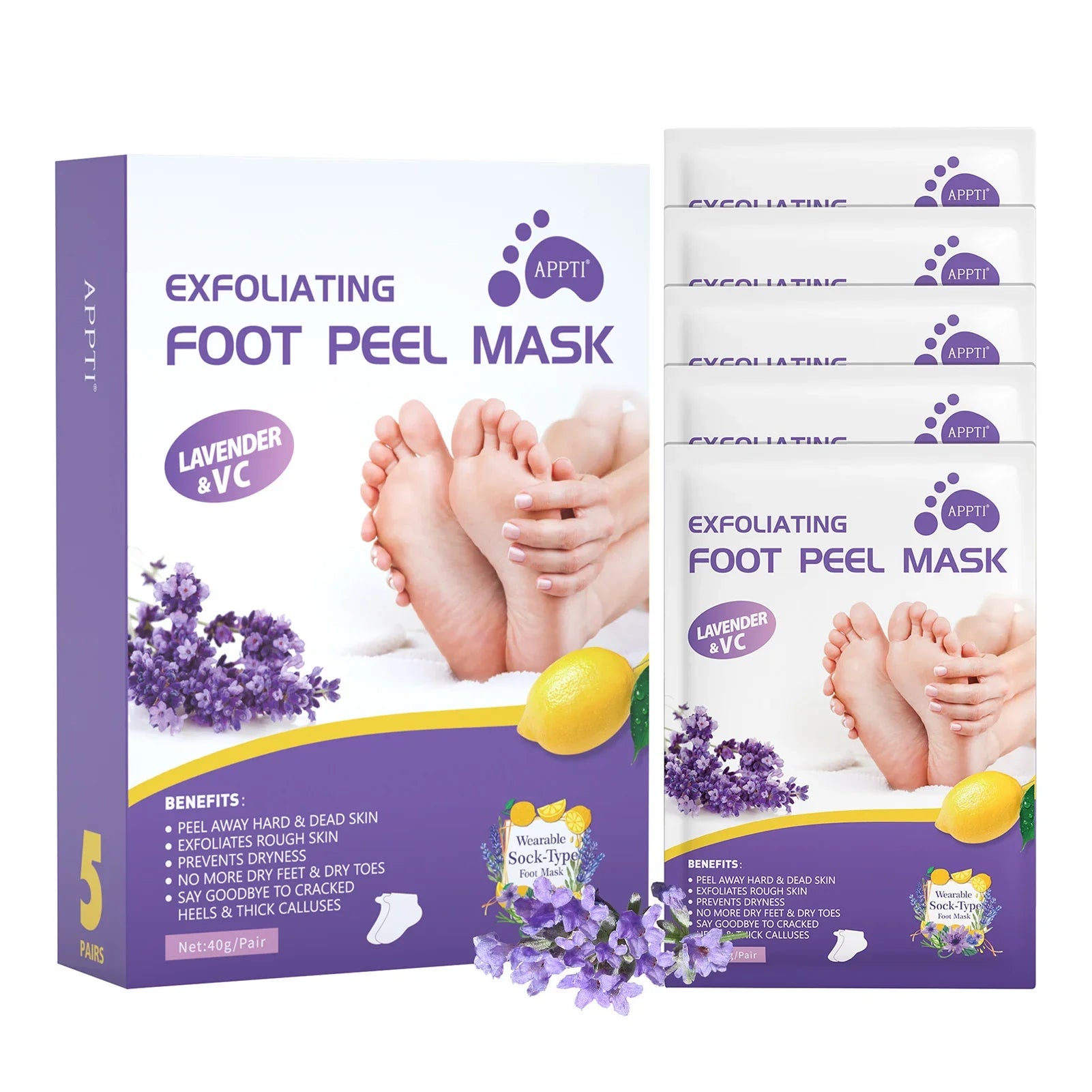 Lavender Moisturizing Foot Mask